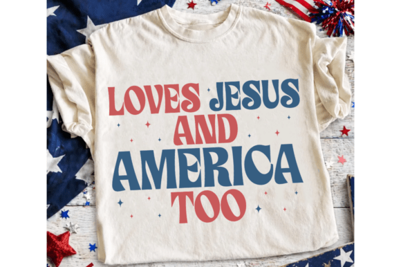 4th of July PNG: Loves Jesus and America – A Visual Design Review for Branding and Marketing