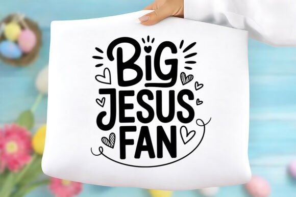 Big Jesus Fan Png: A Visual Asset for Faith-Based T-Shirt Designs & Graphics