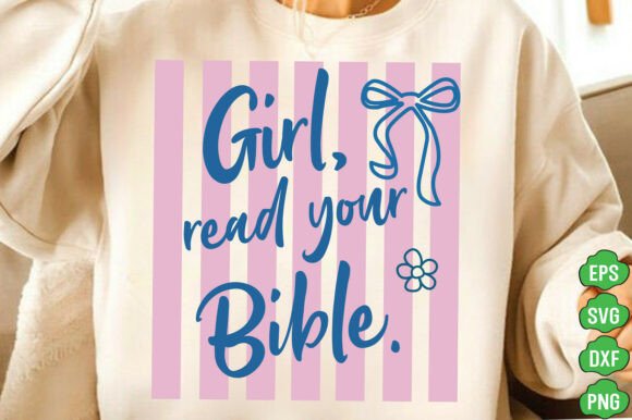 Christian Svg, Girl Read Your Bible Png Review