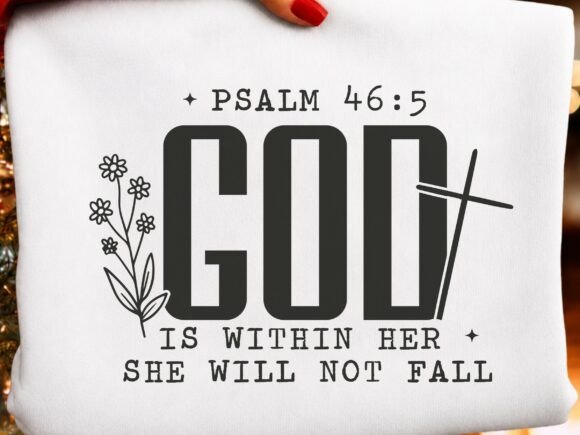 Christian T-Shirt Faith Bible Verse SVG Graphics for T-Shirt Designs
