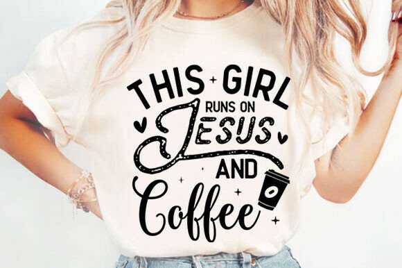 Jesus and Coffee SVG – A Versatile Graphic for T-Shirt Designs & Crafters