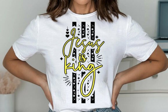 Jesus is King SVG: A Bold Graphic for Christian-Themed T-Shirt Designs