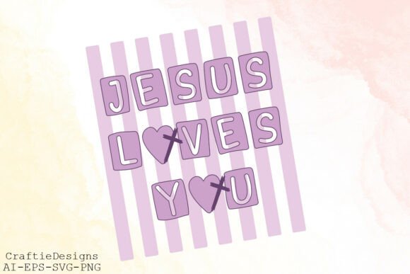 Jesus Loves You SVG: Cute Christian Graphics for T-Shirt Designs