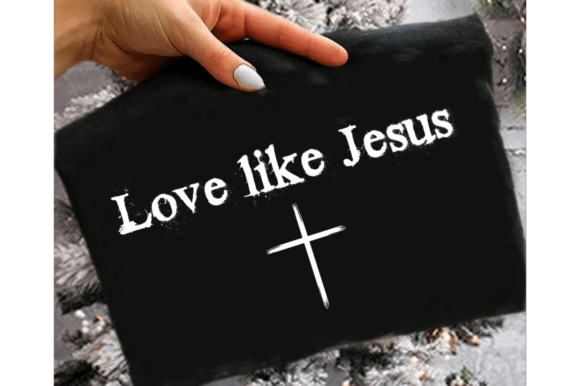 Love Like Jesus SVG: A Trendy Jesus Graphic for T-Shirt & Merchandise Designs