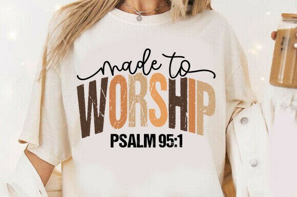 Made to Worship SVG: Retro Christian Graphics for T-Shirt Designs