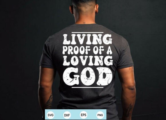 Mens Christian T-Shirt Design: A Loving God Graphic for Local Branding