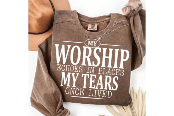 My Worship Echoes SVG: Christian Graphics for T-Shirt Designs & Branding