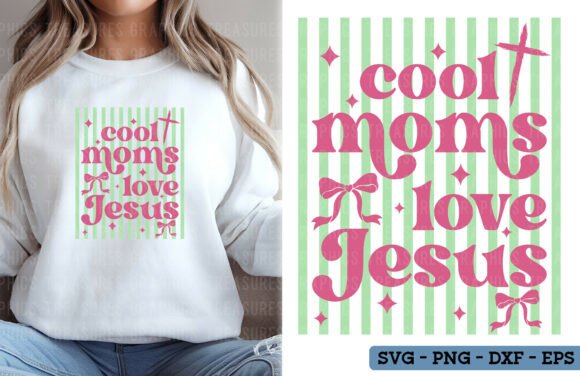 Retro Christian Mom Graphics & T-Shirt Designs