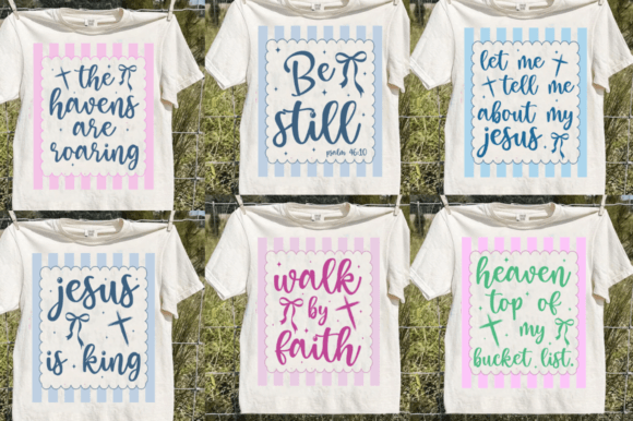 Retro Christian SVG Bundle, Faith Graphics for T-Shirt & Blog Design