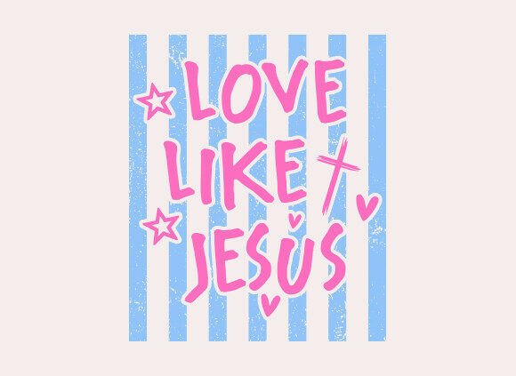 Striped Love Like Jesus SVG PNG Review